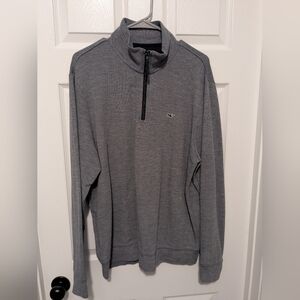Gray Vineyard Vines Quarter Zip Long Sleeve